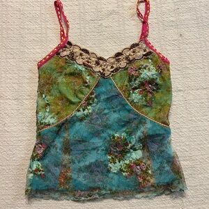 Y2K embellished tank top